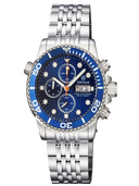 Diver 1000 40mm Quartz Chronograph Diver Dark Blue Bezel Dark Blue Dial Bracelet