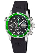Diver 1000 40mm Quartz Chronograph Diver Green Bezel � Black Dial