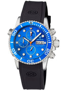 Diver 1000 40mm Quartz Chronograph Diver Light Blue Bezel –light Blue Dial