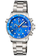 Diver 1000 40mm Quartz Chronograph Diver Light Blue Bezel –light Blue Dial Bracelet