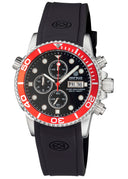 Diver 1000 40mm Quartz Chronograph Diver Red Bezel – Black Dial