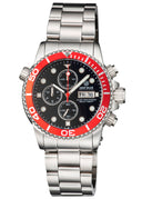 Diver 1000 40mm Quartz Chronograph Diver Red Bezel – Black Dial Bracelet