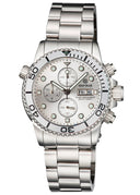 Diver 1000 40mm Quartz Chronograph Diver Silver Bezel – Silver Dial Bracelet