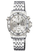 Diver 1000 40mm Quartz Chronograph Diver Silver Bezel – Silver Dial Bracelet