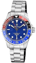 Diver 1000 GMT 40mm Automatic Diver Ceramic Blue/Red Bezel Blue Dial Bracelet