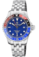 Diver 1000 GMT 40mm Automatic Diver Ceramic Blue/Red Bezel Blue Dial Bracelet