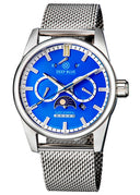 Fleet Admiral 5 Star Tritium Tubes - Stainless Case Blue Dial