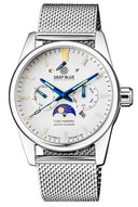 Fleet Admiral Master Calendar Tritium Tubes - Stainless Case Silver Dial