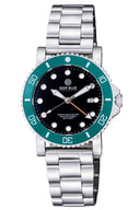 Greenland Diver GMT - Green Ceramic Bezel - Black Dial - Bracelet
