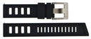 Hydro 91 Natural Rubber Strap 20mm Black