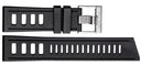 Hydro 91 Natural Rubber Strap 24mm Black