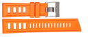 Hydro 91 Natural Rubber Strap 24mm Orange