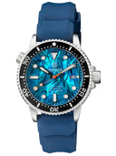 Hydro 91 Natural Rubber Vent Accordian Snug Fit Strap 22mm Blue