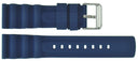 Hydro 91 Natural Rubber Vent Accordian Snug Fit Strap 22mm Blue