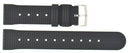 Hydro 91 Natural Rubber Waffle Pattern Strap 22mm Black
