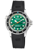 Juggernaut 5 40mm Swiss Automatic Diver Black Ceramic Bezel - Malachite Dial