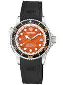 Juggernaut 5 40mm Swiss Automatic Diver Black Ceramic Bezel - Orange Sandstone Dial