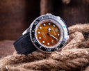 Juggernaut 5 40mm Swiss Automatic Diver Black Ceramic Bezel - Tiger Eye Dial