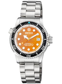 Juggernaut 5 40mm Swiss Automatic Diver Black Ceramic Bezel - Tiger Eye Dial - Bracelet