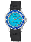 Juggernaut 5 40mm Swiss Automatic Diver Blue Ceramic Bezel - Blue Copper Turquoise Dial
