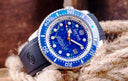 Juggernaut 5 40mm Swiss Automatic Diver Blue Ceramic Bezel - Blue Lapis Lazouli Dial
