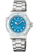 Juggernaut 5 40mm Swiss Automatic Diver White Ceramic Bezel - Ocean Jasper Dial - Bracelet