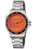 Juggernaut 5 44mm Automatic Diver Black Ceramic Bezel - Orange Dial - Bracelet