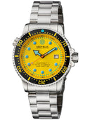 Juggernaut 5 44mm Automatic Diver Black Ceramic Bezel - Yellow Dial -bracelet