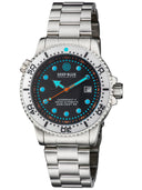 Juggernaut 5 44mm Automatic Diver White Ceramic Bezel - Black Dial - Bracelet