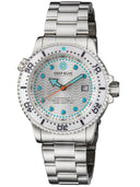 Juggernaut 5 44mm Automatic Diver White Ceramic Bezel - White Dial - Blue Hands