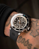 Juggernaut 5 44mm Swiss Automatic Diver Black Ceramic Bezel - Black Carbon Dial