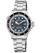 Juggernaut 5 44mm Swiss Automatic Diver Black Ceramic Bezel - Black Carbon Dial - Bracelet