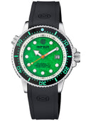 Juggernaut 5 44mm Swiss Automatic Diver Black Ceramic Bezel - Green Copper Turquoise Dial