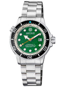 Juggernaut 5 44mm Swiss Automatic Diver Black Ceramic Bezel - Green Sandstone Dial - Bracelet
