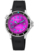Juggernaut 5 44mm Swiss Automatic Diver Black Ceramic Bezel - Lavender Dial - Strap