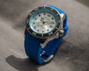 Juggernaut 5 44mm Swiss Automatic Diver Black Ceramic Bezel - Light Blue White Dial - Strap