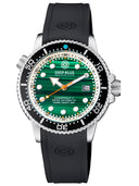 Juggernaut 5 44mm Swiss Automatic Diver Black Ceramic Bezel - Malachite Dial