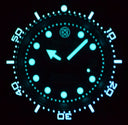 Juggernaut 5 44mm Swiss Automatic Diver Black Ceramic Bezel - Purple Abalone Dial -strap