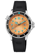 Juggernaut 5 44mm Swiss Automatic Diver Black Ceramic Bezel - Salmon Dial- - Strap