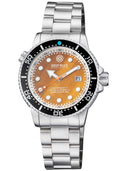 Juggernaut 5 44mm Swiss Automatic Diver Black Ceramic Bezel - Tiger Eye Dial - Bracelet