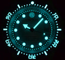 Juggernaut 5 44mm Swiss Automatic Diver Black Ceramic Bezel - Light Blue White Dial - Strap