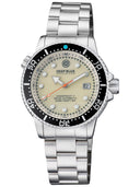 Juggernaut 5 44mm Swiss Automatic Diver Black Ceramic Bezel - Yellow Jasper Dial - Bracelet