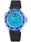 Juggernaut 5 44mm Swiss Automatic Diver Blue Ceramic Bezel - Blue Copper Turquoise Dial