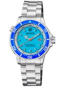 Juggernaut 5 44mm Swiss Automatic Diver Blue Ceramic Bezel - Blue Copper Turquoise Dial - Bracelet