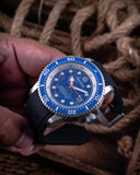 Juggernaut 5 44mm Swiss Automatic Diver Blue Ceramic Bezel - Blue Lapis Lazouli Dial - Bracelet