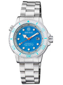 Juggernaut 5 44mm Swiss Automatic Diver White Ceramic Bezel - Ocean Jasper Dial - Bracelet