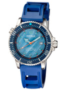 Juggernaut IV Swiss Automatic – Blue Diver Mother Of Pearl Dial Strap
