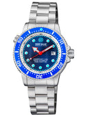 Juggernaut V USA Swiss Automatic – Diver Blue/white Bezel - White/blue Dial Bracelet