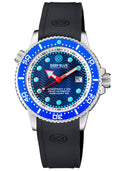 Juggernaut V USA Swiss Automatic – Diver Blue/white Bezel - White/blue Dial Strap