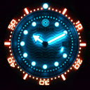 Juggernaut IV USA Swiss Automatic – Diver #2 White/red Bezel - White Dial Strap